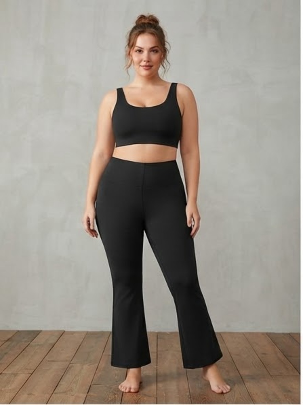 HALARA High Waisted Flare Leggings XL Black NWOT